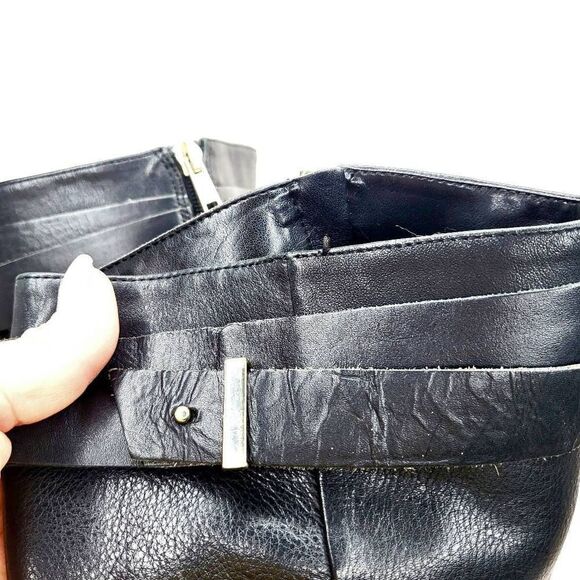 Ann taylor black leather riding boots size 7.5 Brody - Picture 12 of 12